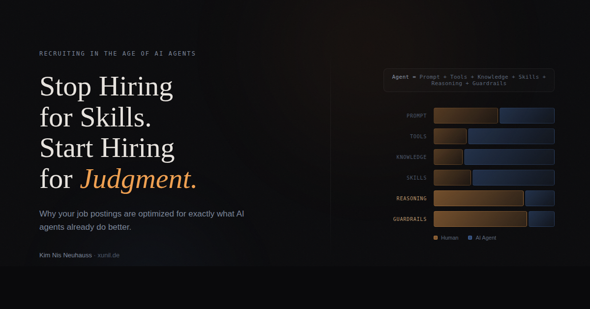 Stop Hiring for Skills. Start Hiring for Judgment.